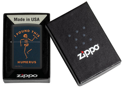 Zippo Buck Wear™ Humerus Design Black Matte Windproof Lighter