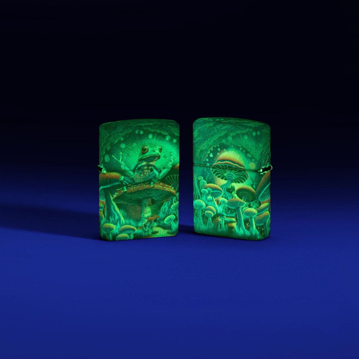 Zippo Zen Frog Design Glow in the Dark Matte Windproof Lighter