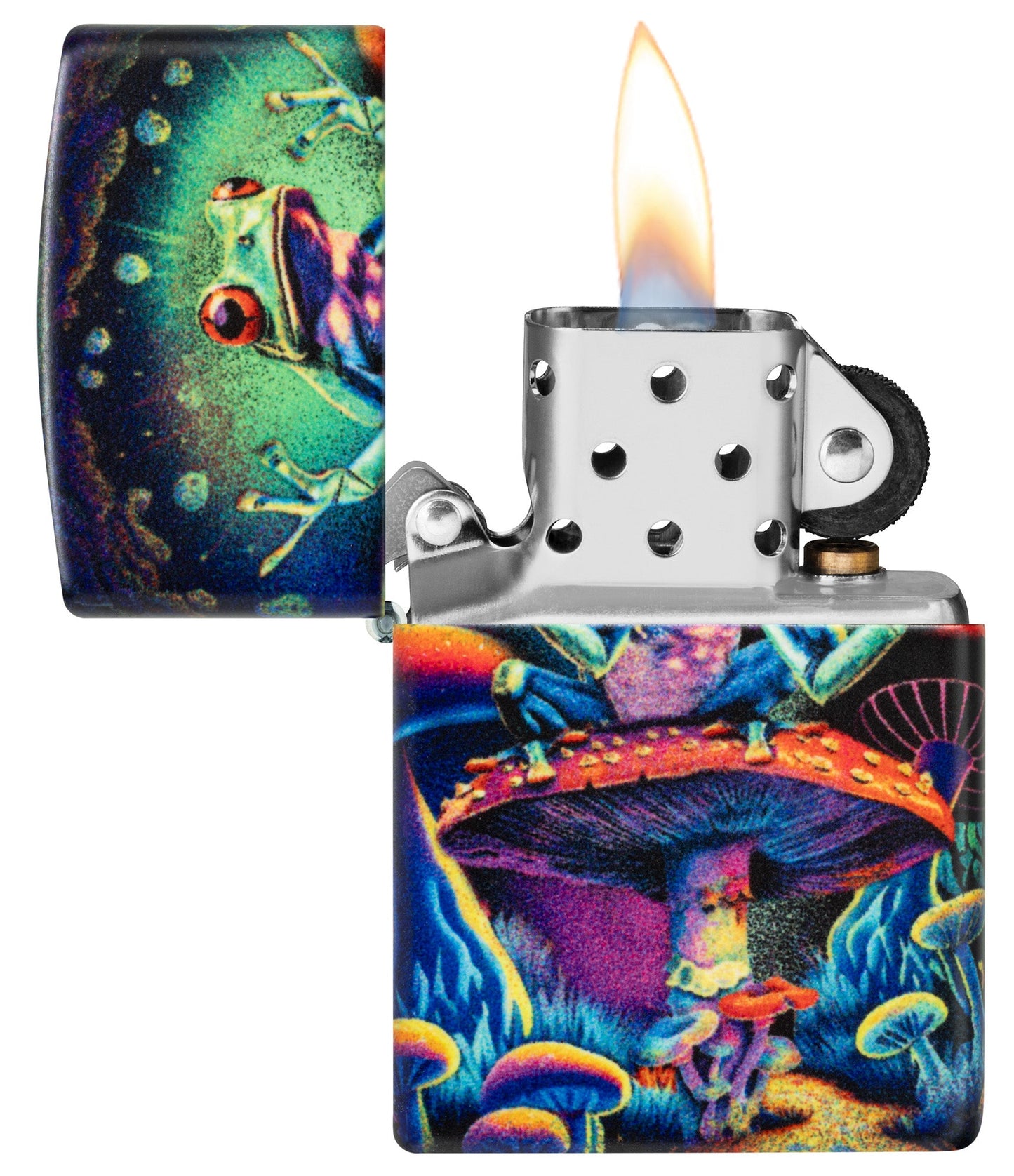 Zippo Zen Frog Design Glow in the Dark Matte Windproof Lighter