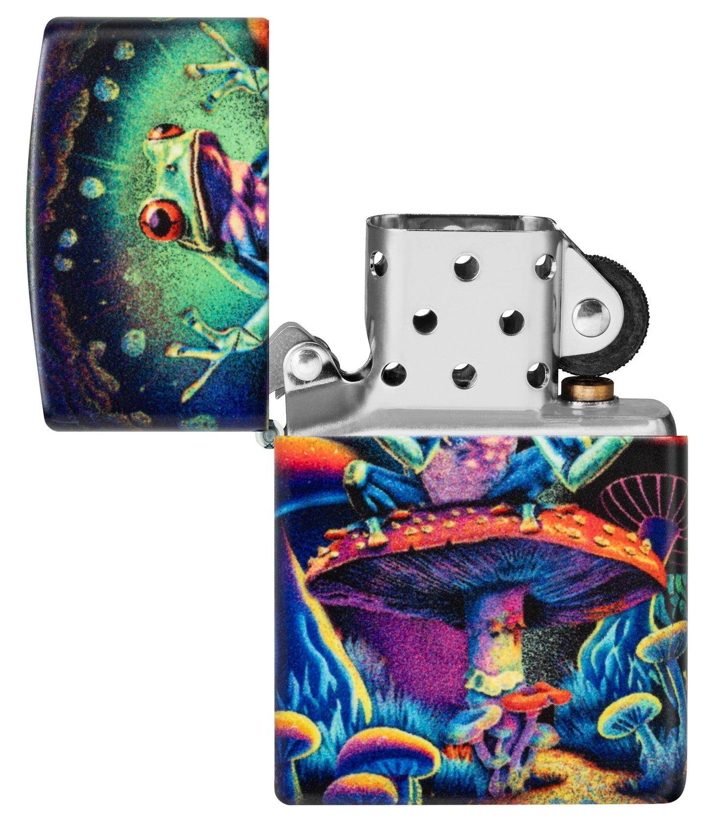 Zippo Zen Frog Design Glow in the Dark Matte Windproof Lighter