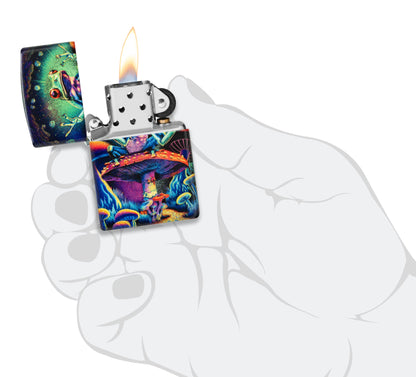 Zippo Zen Frog Design Glow in the Dark Matte Windproof Lighter