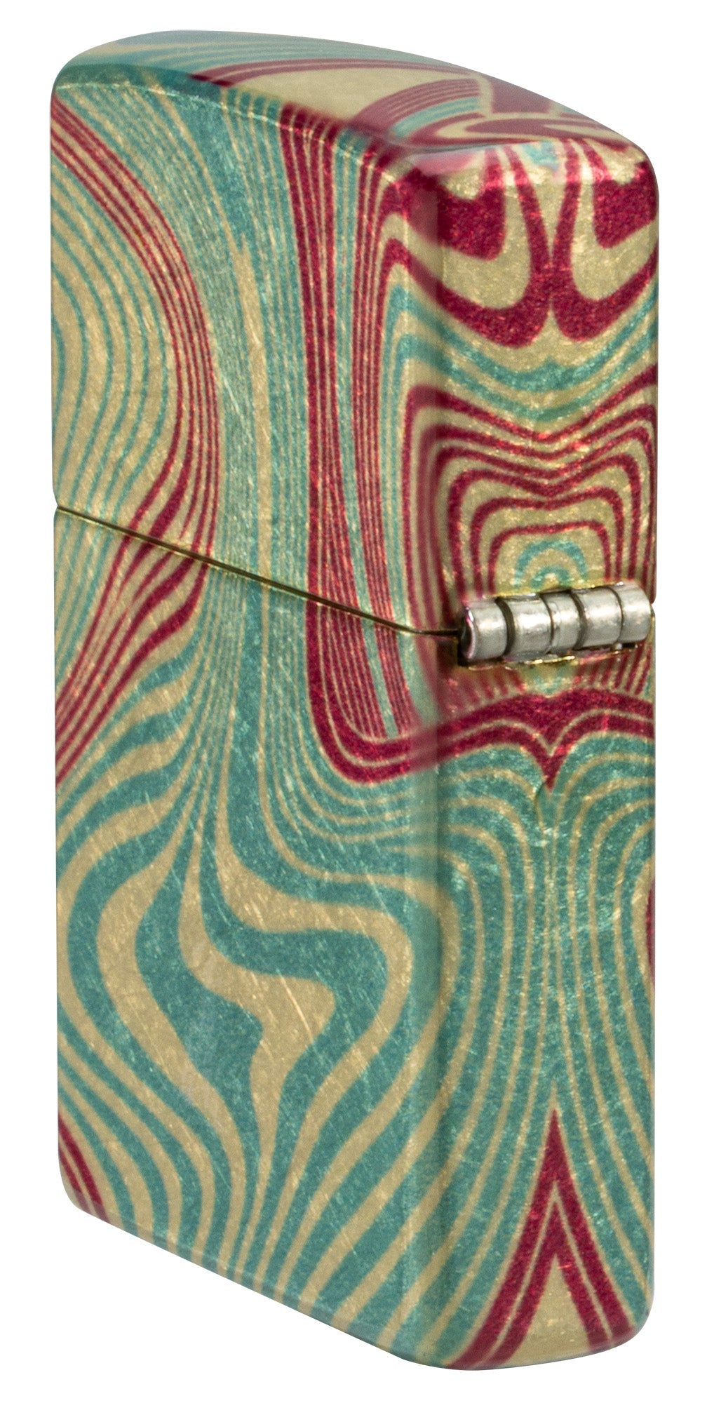 Zippo Zag Design 540 Tumbled Brass Windproof Lighter