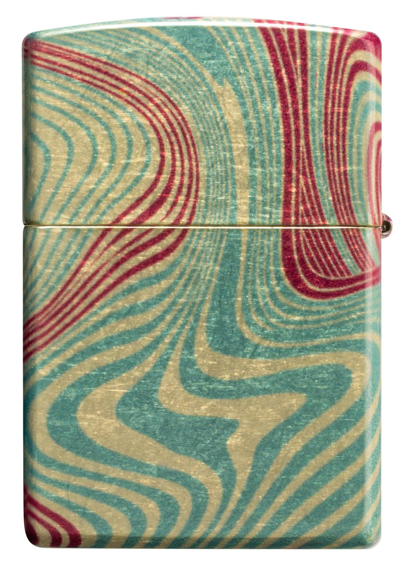 Zippo Zag Design 540 Tumbled Brass Windproof Lighter