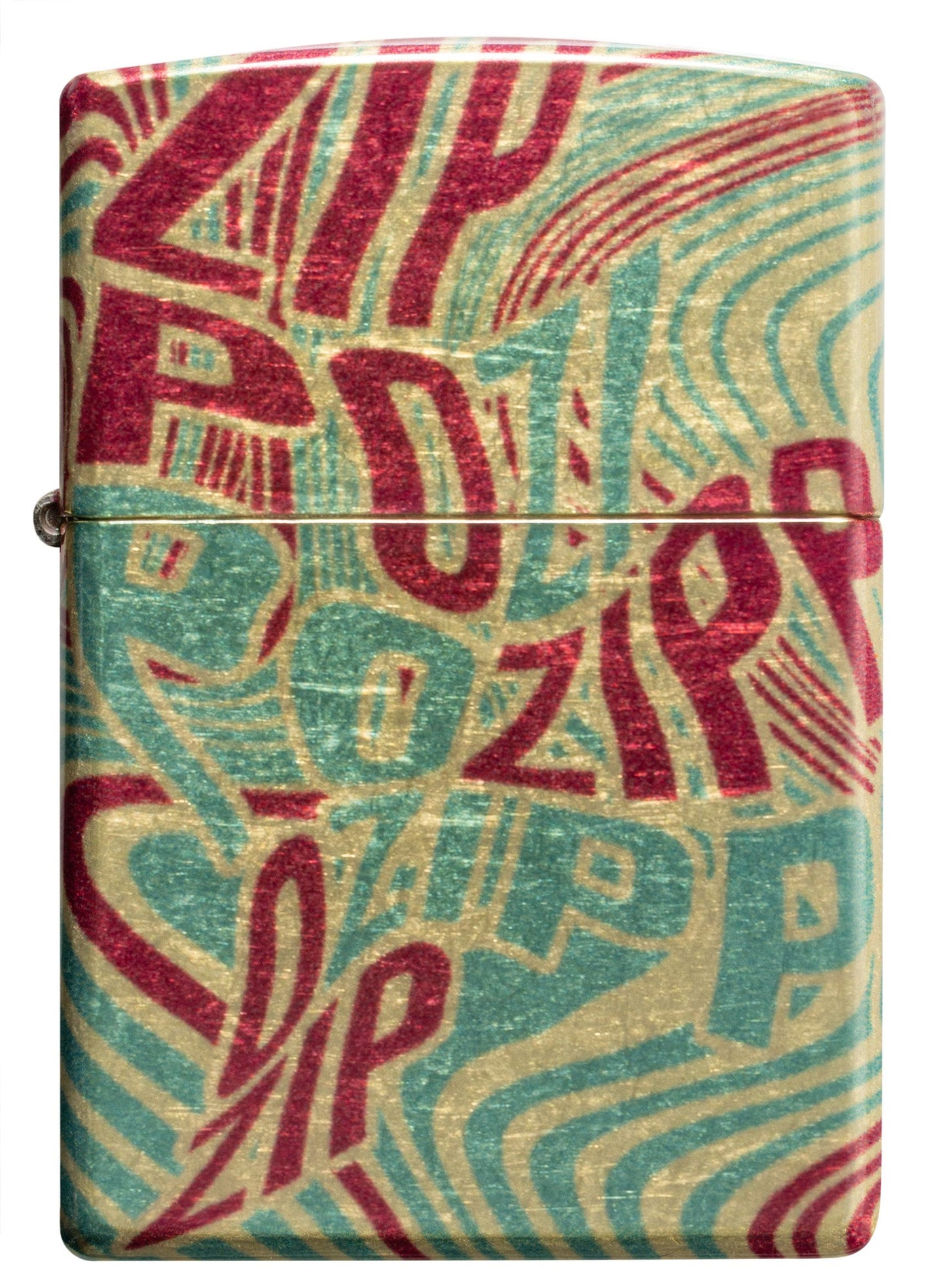 Zippo Zag Design 540 Tumbled Brass Windproof Lighter