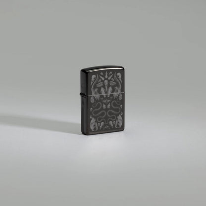 Zippo Bone Mosaic Design Ebony Windproof Lighter
