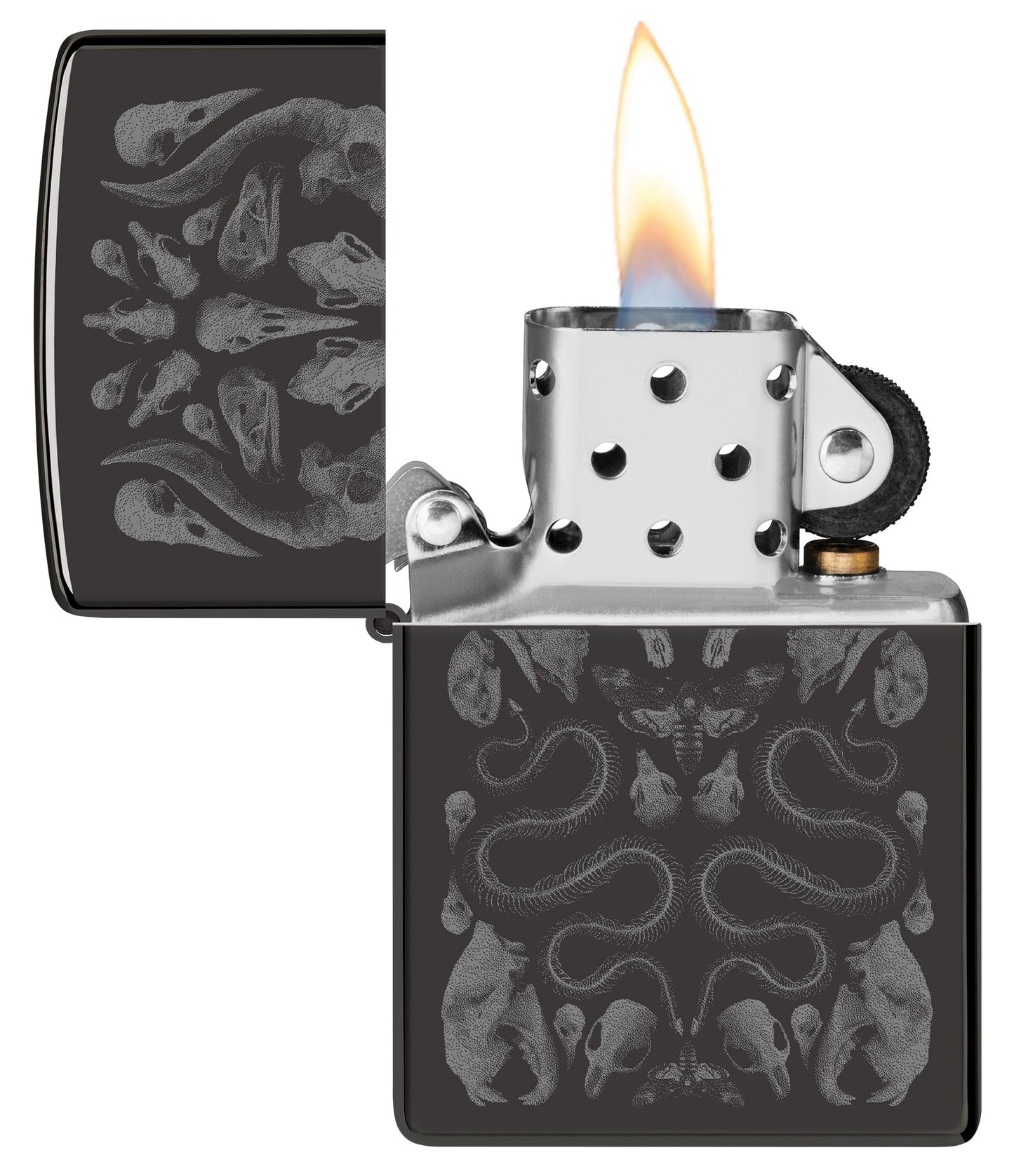 Zippo Bone Mosaic Design Ebony Windproof Lighter