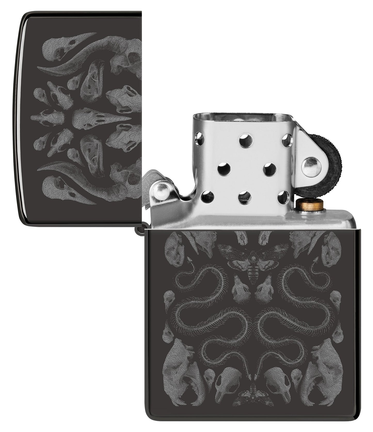 Zippo Bone Mosaic Design Ebony Windproof Lighter