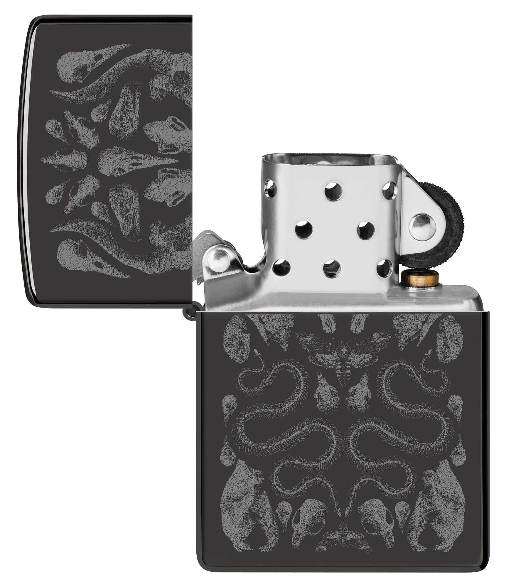 Zippo Bone Mosaic Design Ebony Windproof Lighter
