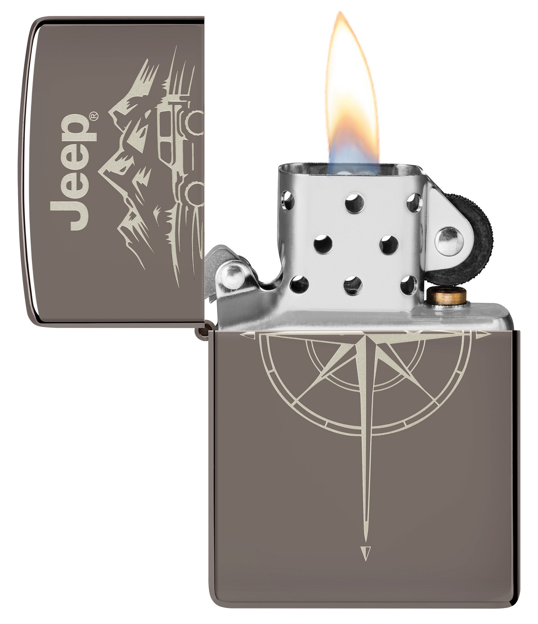 Zippo Jeep® Wilderness Design Black Ice Windproof Lighter