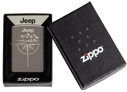 Zippo Jeep® Wilderness Design Black Ice Windproof Lighter