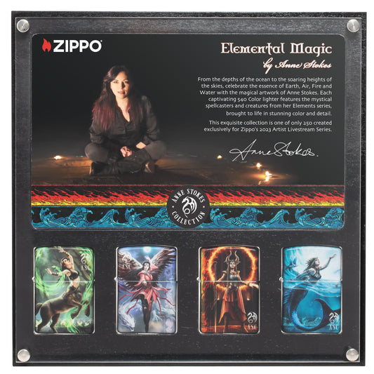 Zippo Anne Stokes Elements Collection 540 Matte Windproof Lighter