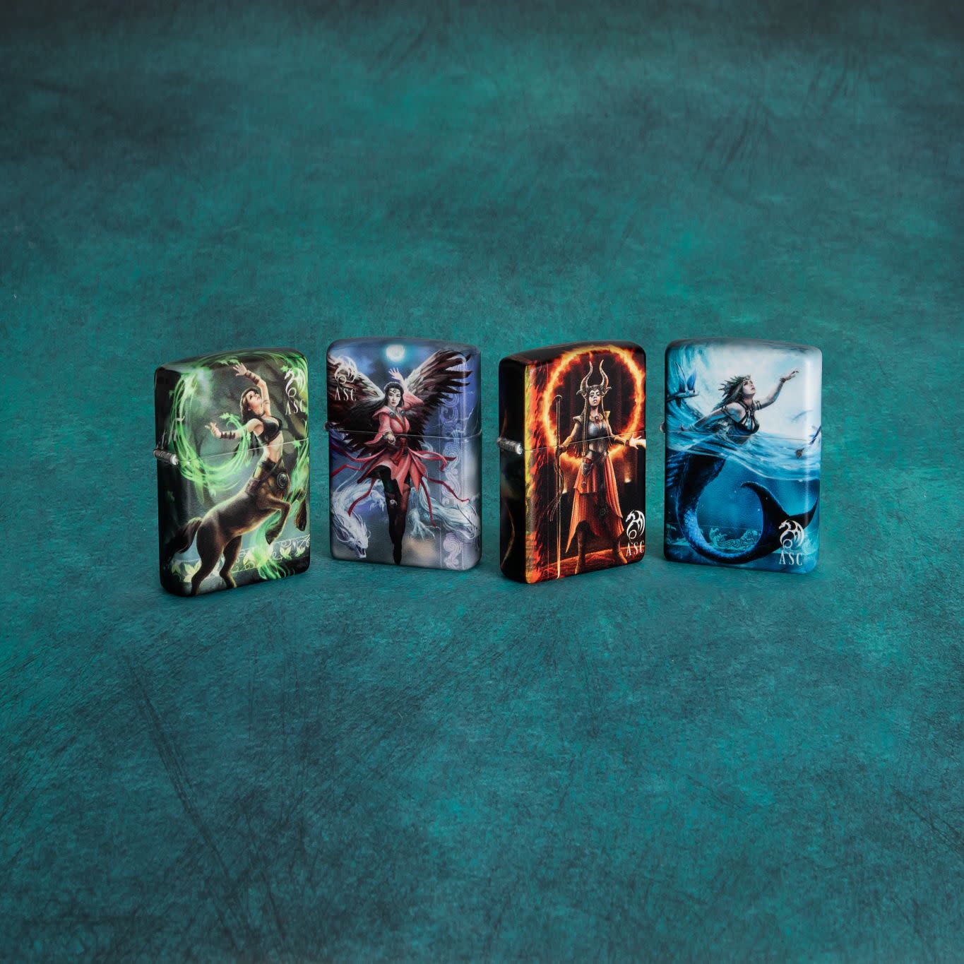 Zippo Anne Stokes Elements Collection 540 Matte Windproof Lighter