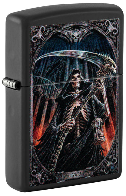 Zippo Anne Stokes Final Verdict Design Black Matte Windproof Lighter