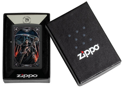 Zippo Anne Stokes Final Verdict Design Black Matte Windproof Lighter