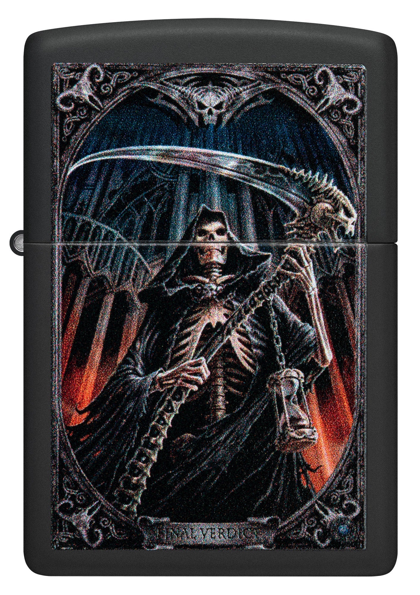 Zippo Anne Stokes Final Verdict Design Black Matte Windproof Lighter