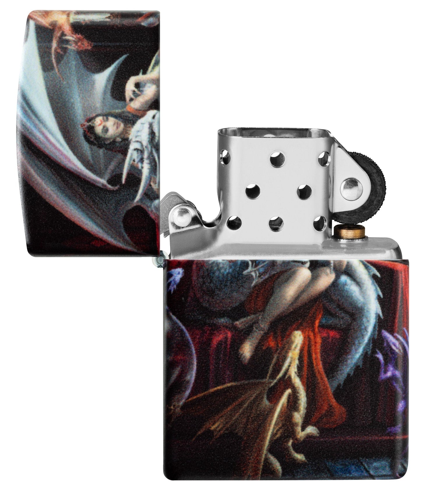 Zippo Anne Stokes Dragon Charm Design Black Matte Windproof Lighter