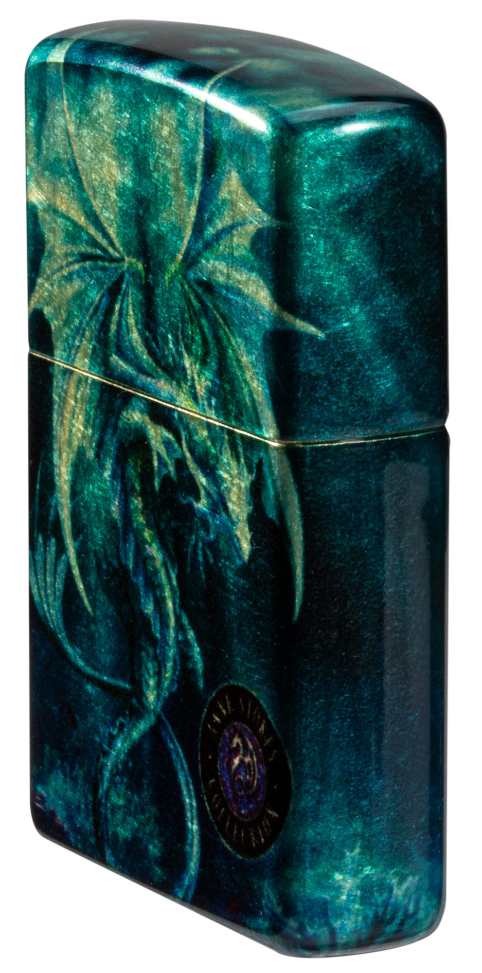 Zippo Anne Stokes Sea Dragon Design 540 Tumbled Brass Windproof Lighter
