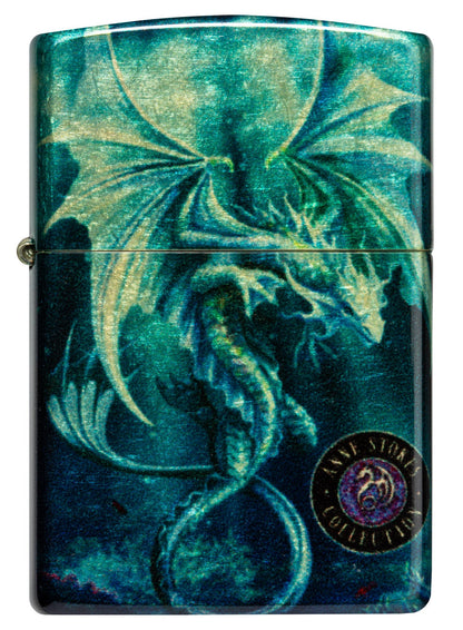 Zippo Anne Stokes Sea Dragon Design 540 Tumbled Brass Windproof Lighter