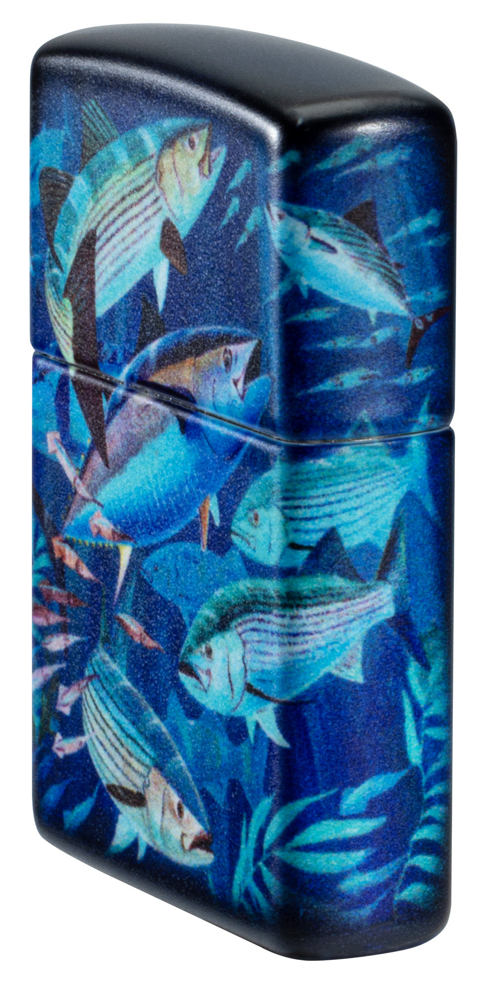 Zippo Guy Harvey Fish School Design Blue Matte Windproof Lighter