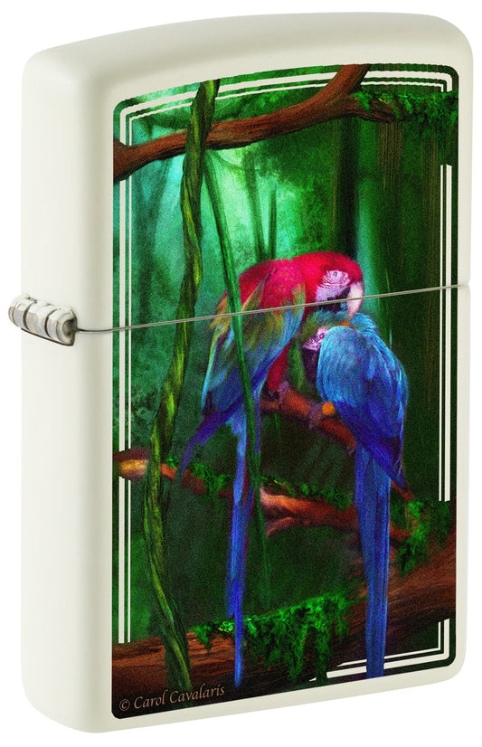 Zippo Carol Cavalaris Jewels of the Jungle Design Glow In The Dark Windproof Lighter