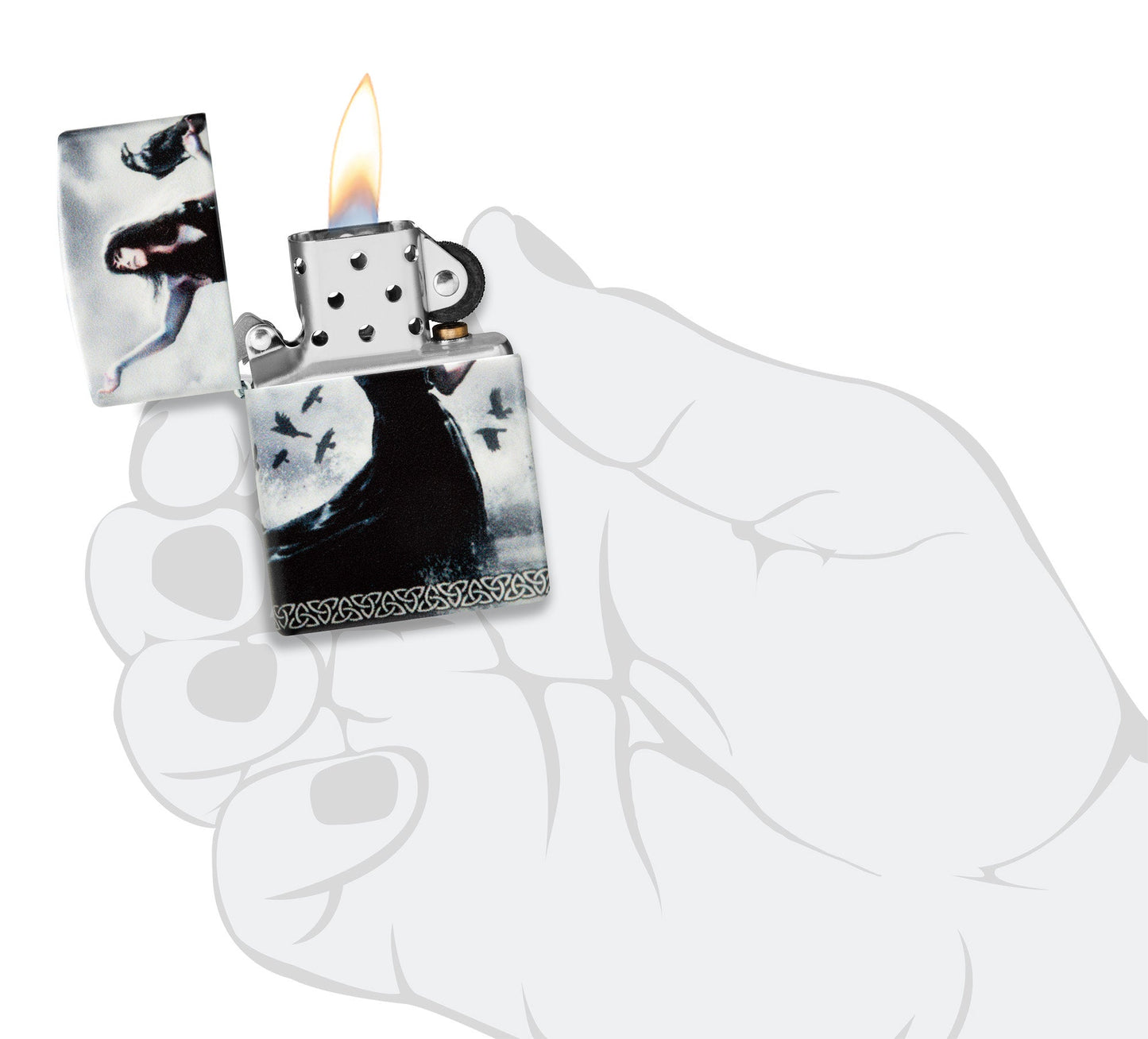 Zippo Mazzi® Raven Commander Design 540 Matte Windproof Lighter