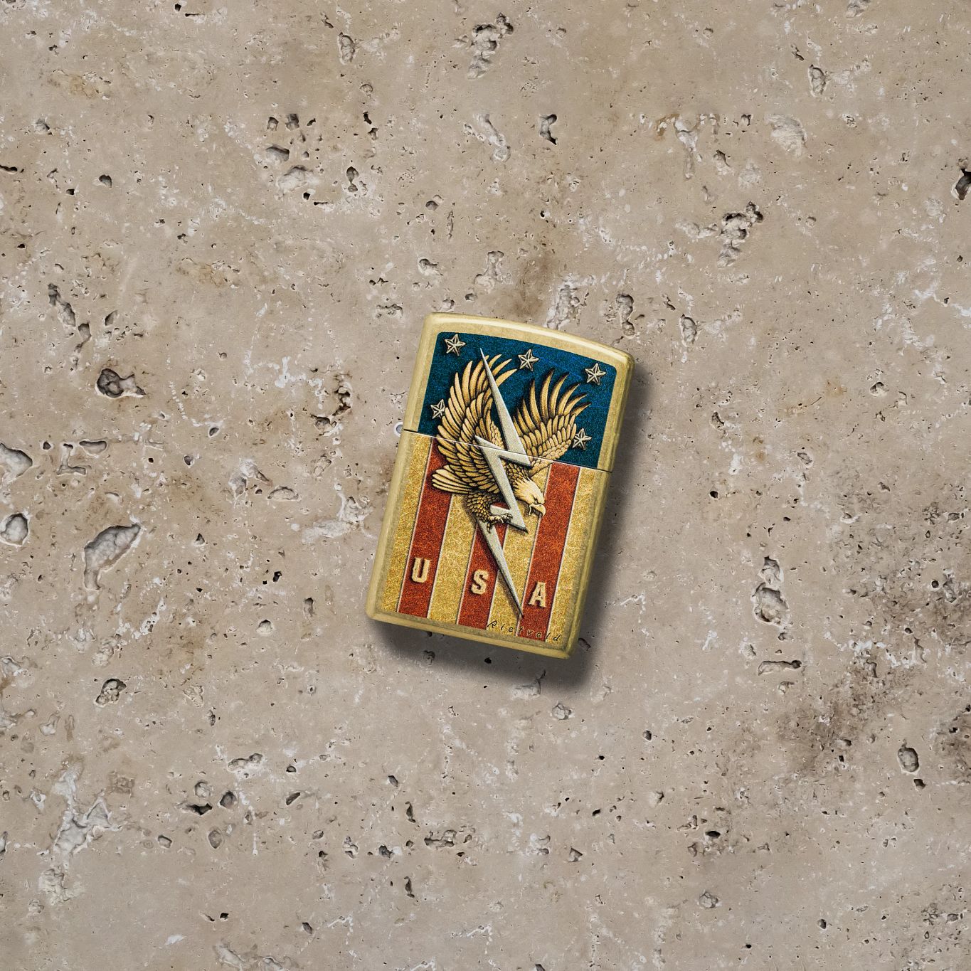 Zippo Rietveld USA Design Street Brass Windproof Lighter