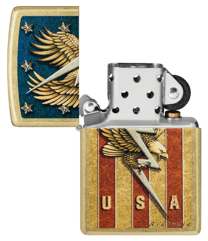 Zippo Rietveld USA Design Street Brass Windproof Lighter