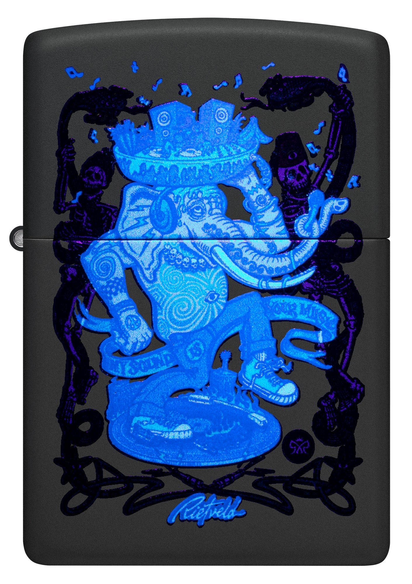 Zippo Rietveld Dance Party Design Black Matte Windproof Lighter