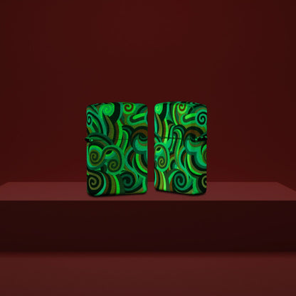 Zippo Rietveld Glowing Swirls Design Glow in the Dark Windproof Lighter