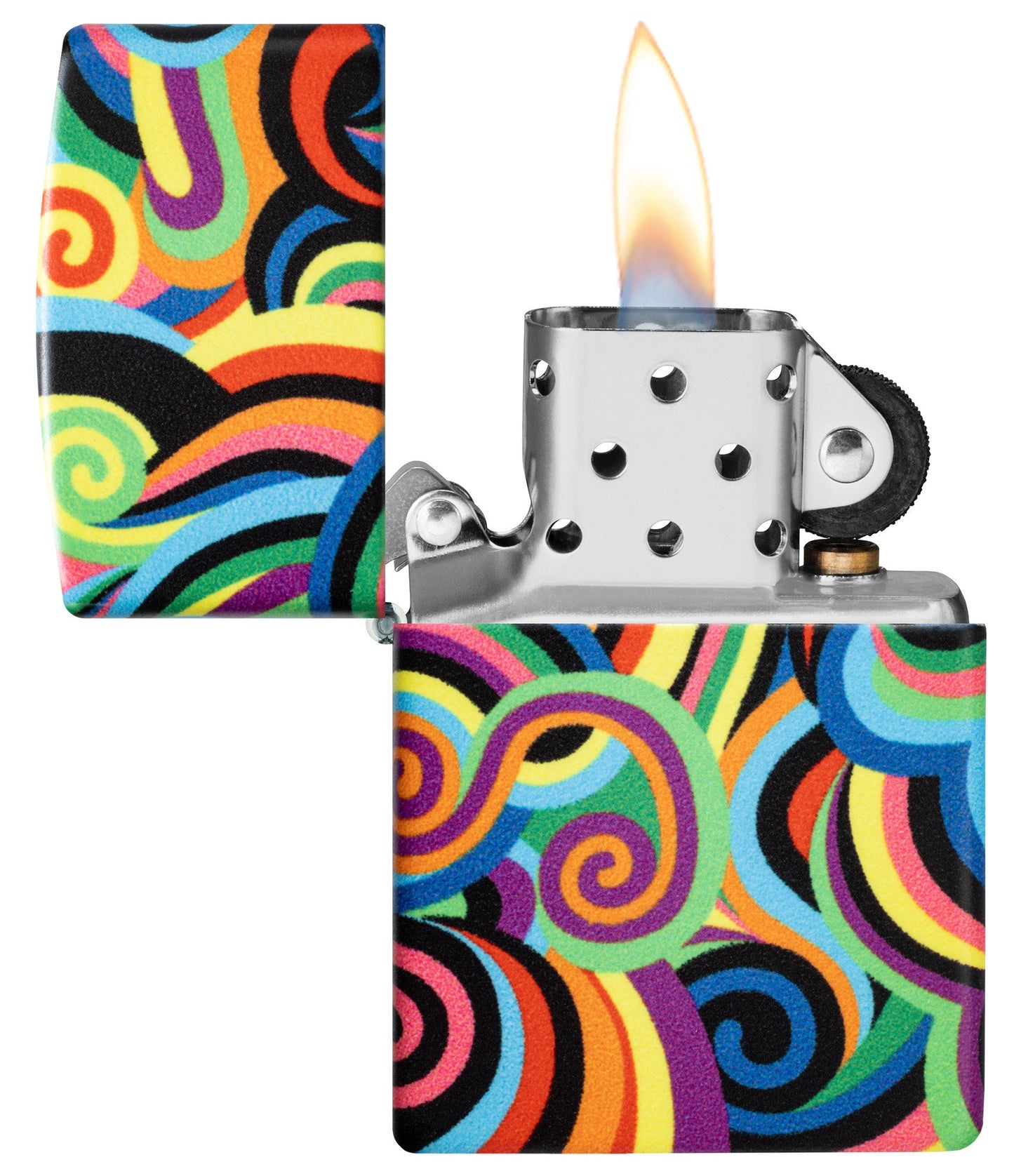 Zippo Rietveld Glowing Swirls Design Glow in the Dark Windproof Lighter
