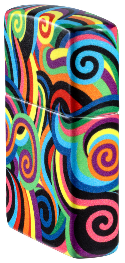 Zippo Rietveld Glowing Swirls Design Glow in the Dark Windproof Lighter