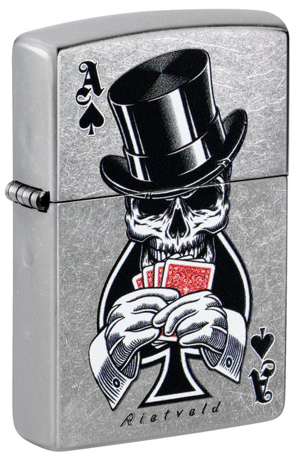 Zippo Rietveld Ace of Spades Design Street Chrome Windproof Lighter