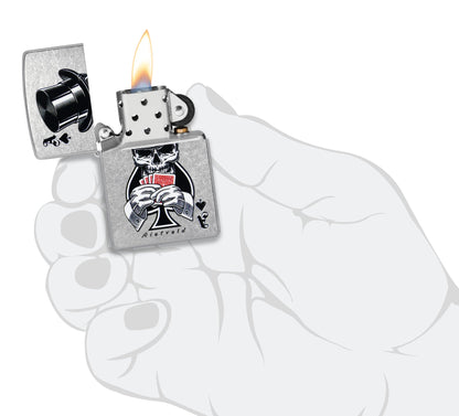 Zippo Rietveld Ace of Spades Design Street Chrome Windproof Lighter