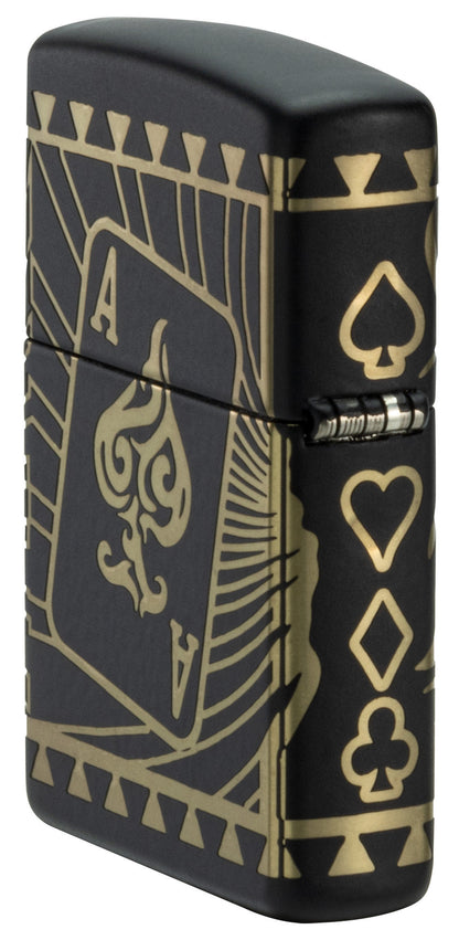 Zippo Rietveld Tribal Skull Design Black Matte Windproof Lighter
