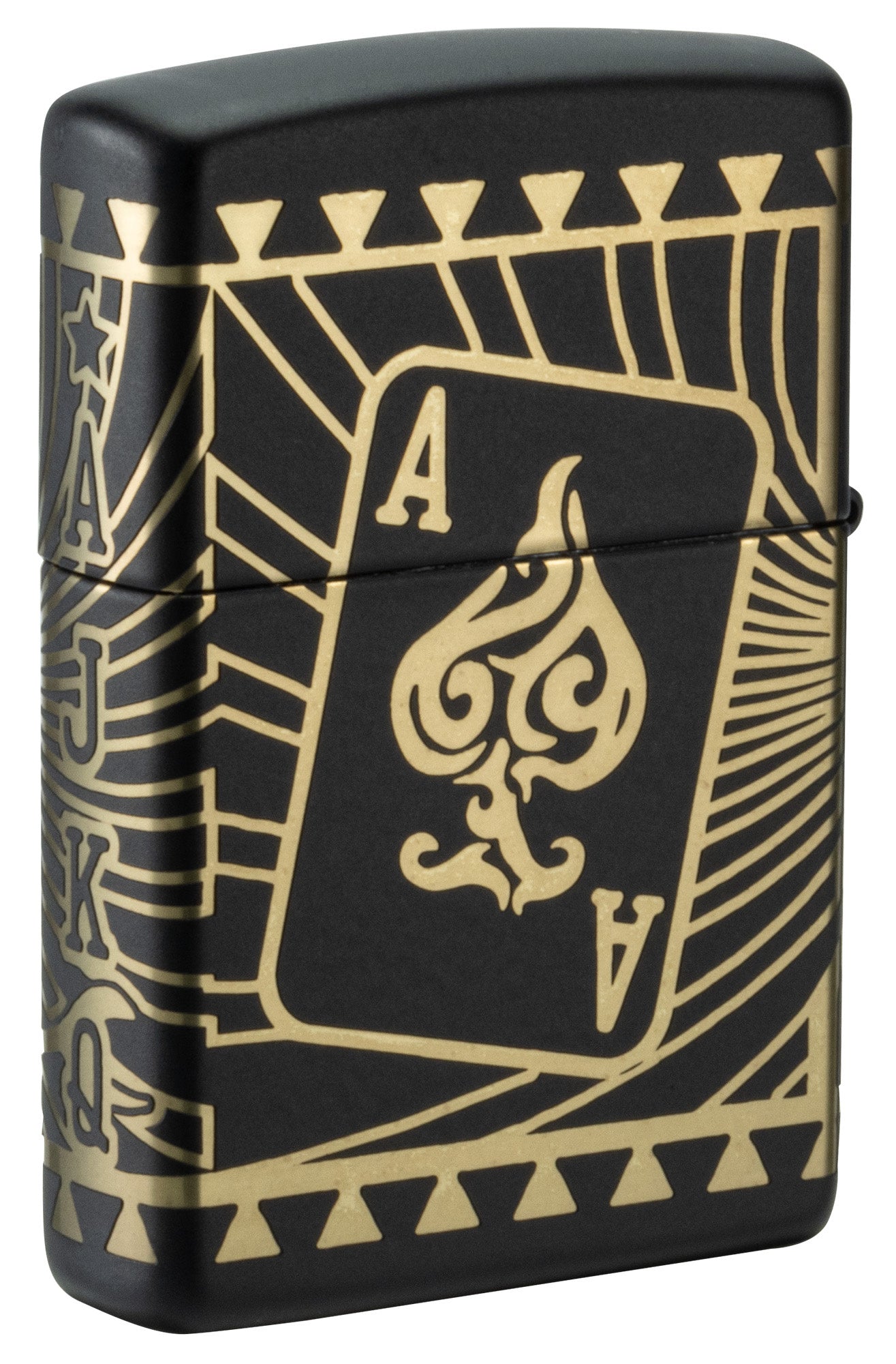 Zippo Rietveld Tribal Skull Design Black Matte Windproof Lighter