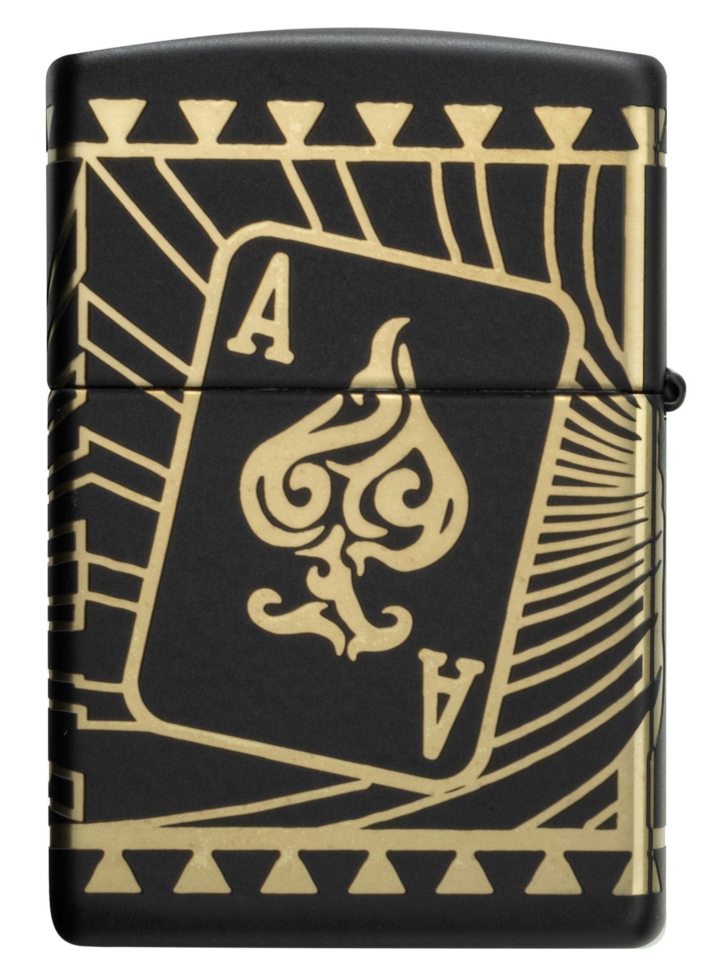 Zippo Rietveld Tribal Skull Design Black Matte Windproof Lighter