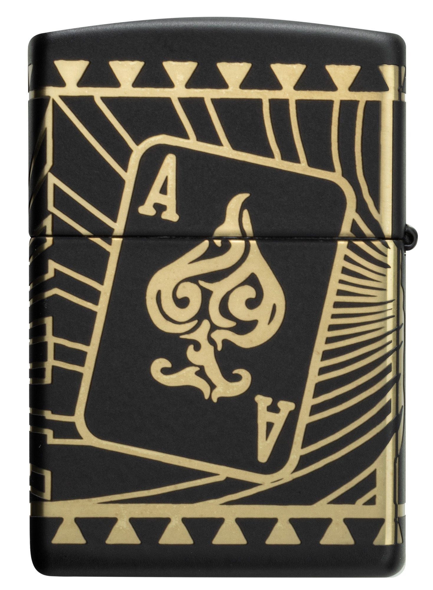 Zippo Rietveld Tribal Skull Design Black Matte Windproof Lighter