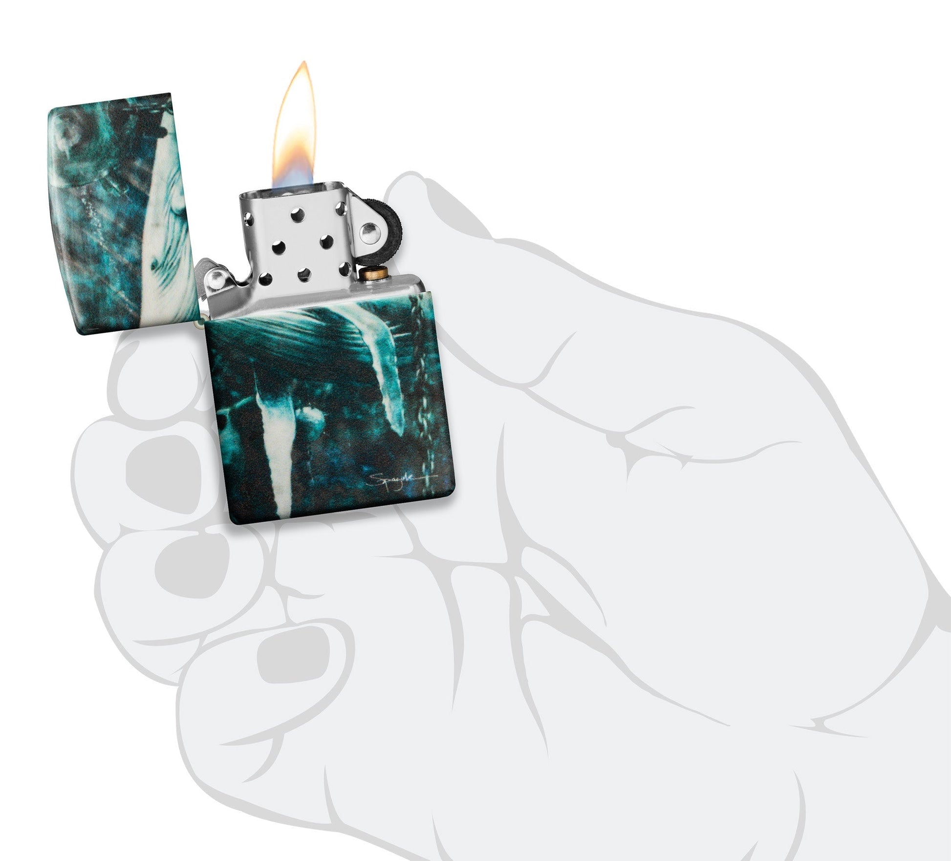 Zippo Spazuk About to Blow Design 540 Matte Windproof Lighter