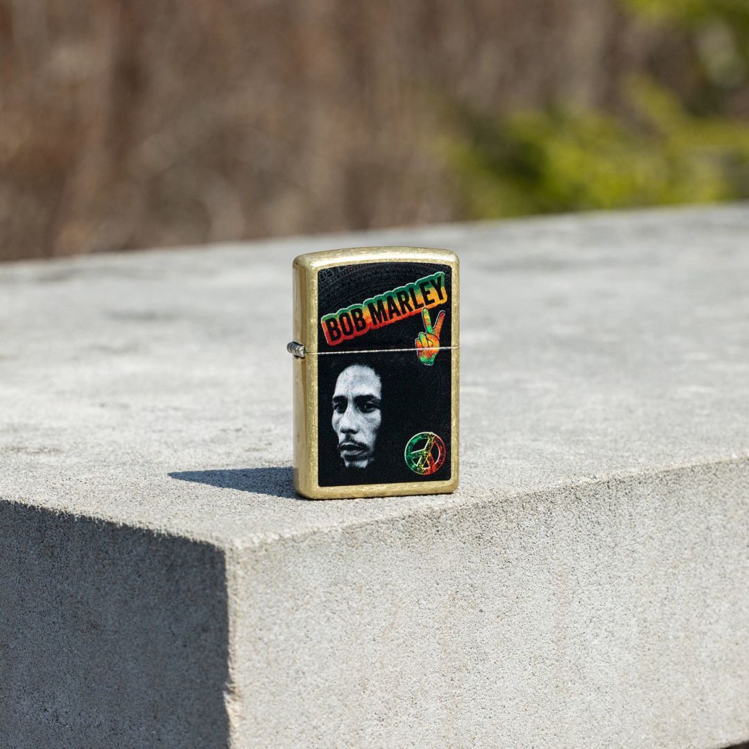 Zippo Bob Marley Peace Design Street Brass Windproof Lighter