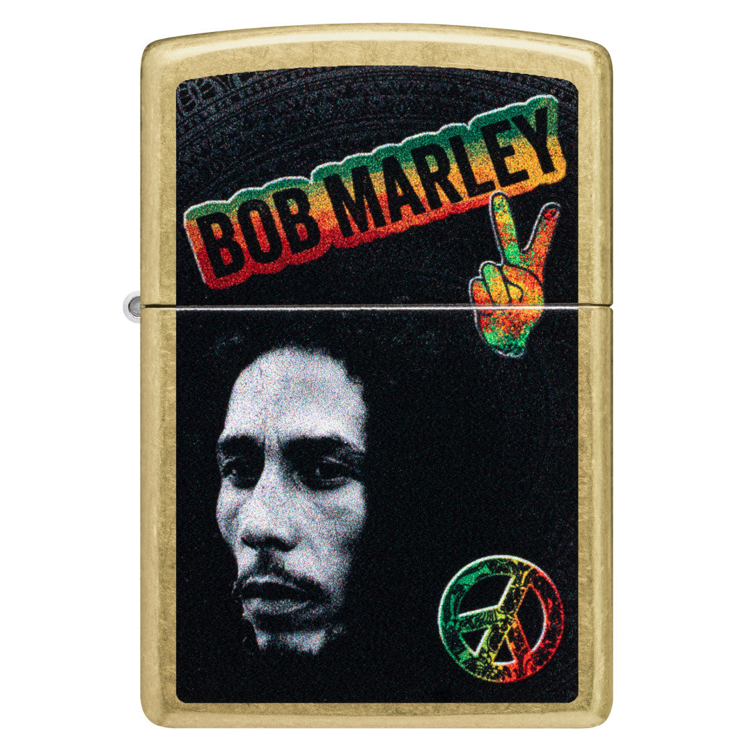 Zippo Bob Marley Peace Design Street Brass Windproof Lighter