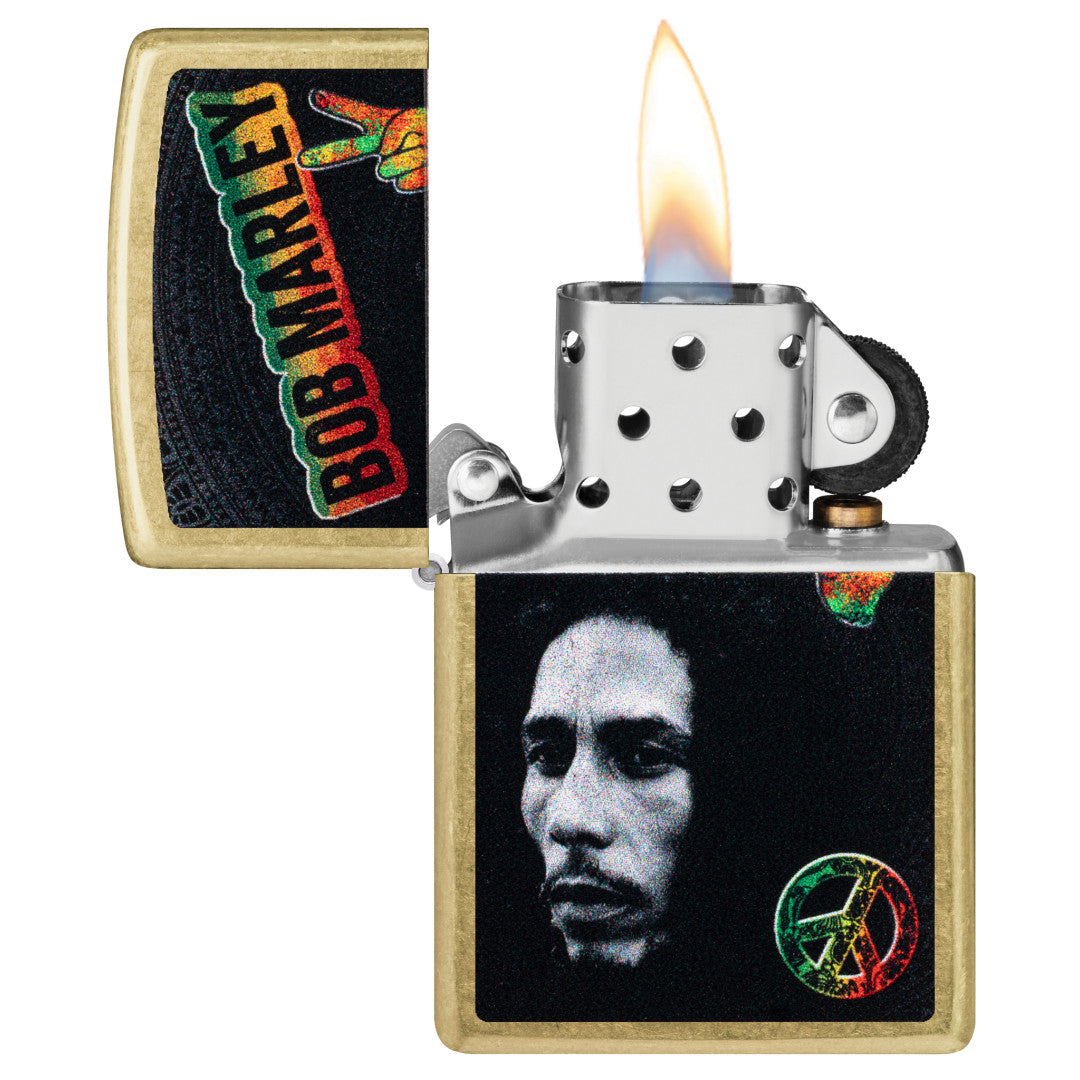 Zippo Bob Marley Peace Design Street Brass Windproof Lighter