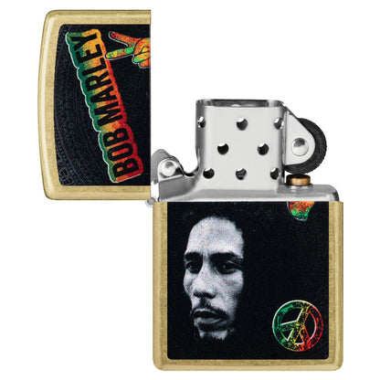 Zippo Bob Marley Peace Design Street Brass Windproof Lighter