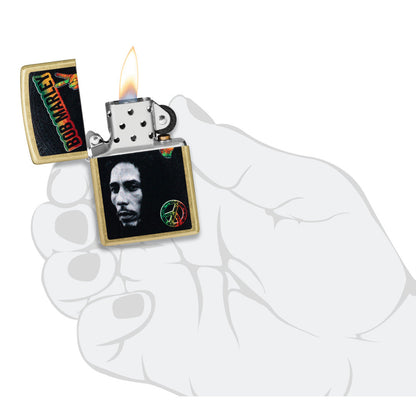 Zippo Bob Marley Peace Design Street Brass Windproof Lighter