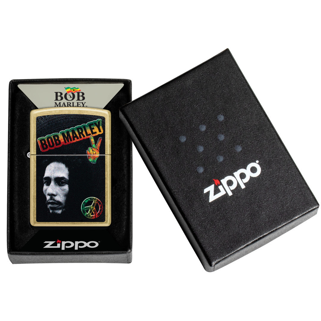 Zippo Bob Marley Peace Design Street Brass Windproof Lighter