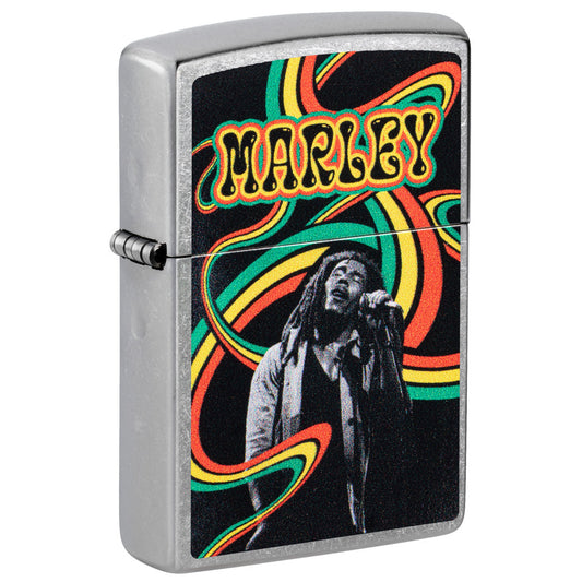 Zippo Bob Marley Waves Design Street Chrome Windproof Lighter
