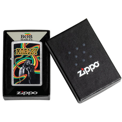 Zippo Bob Marley Waves Design Street Chrome Windproof Lighter