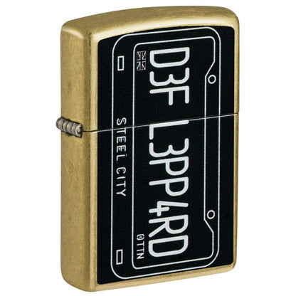 Zippo Def Leppard Steel City Design Street Brass Windproof Lighter