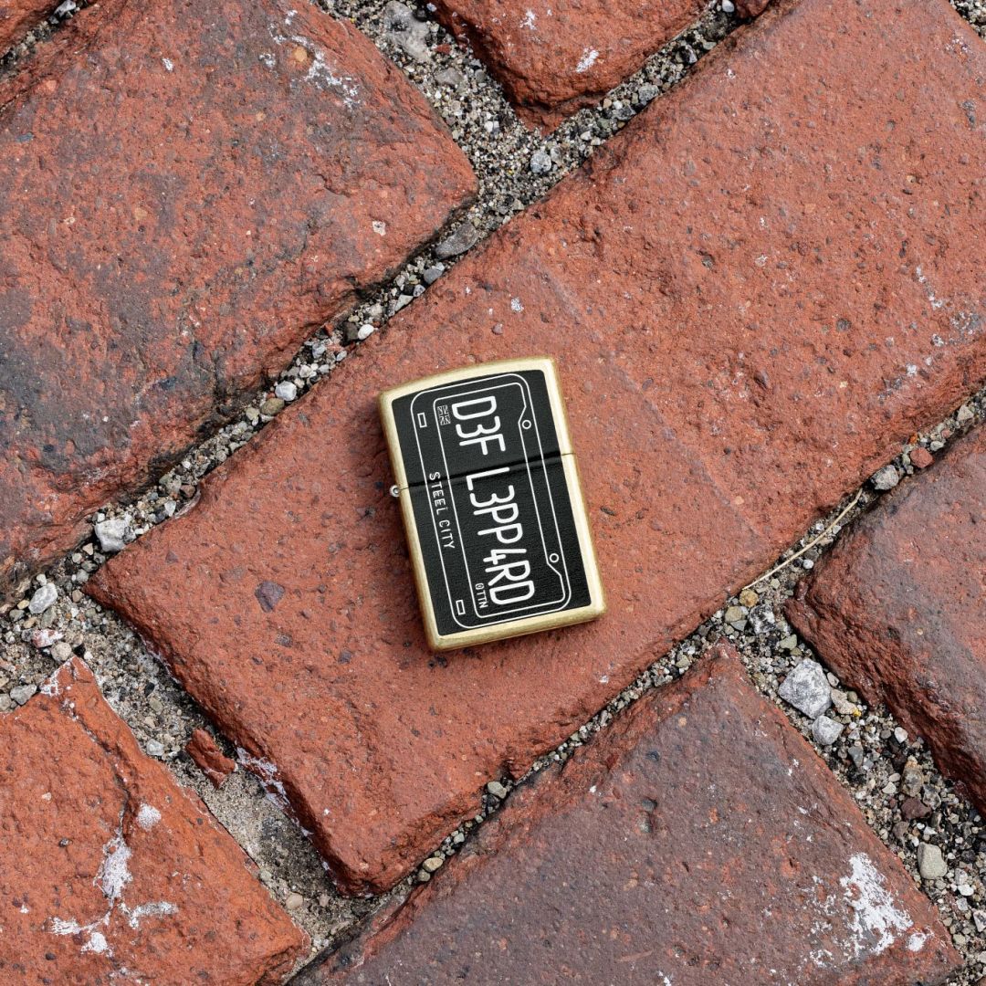 Zippo Def Leppard Steel City Design Street Brass Windproof Lighter