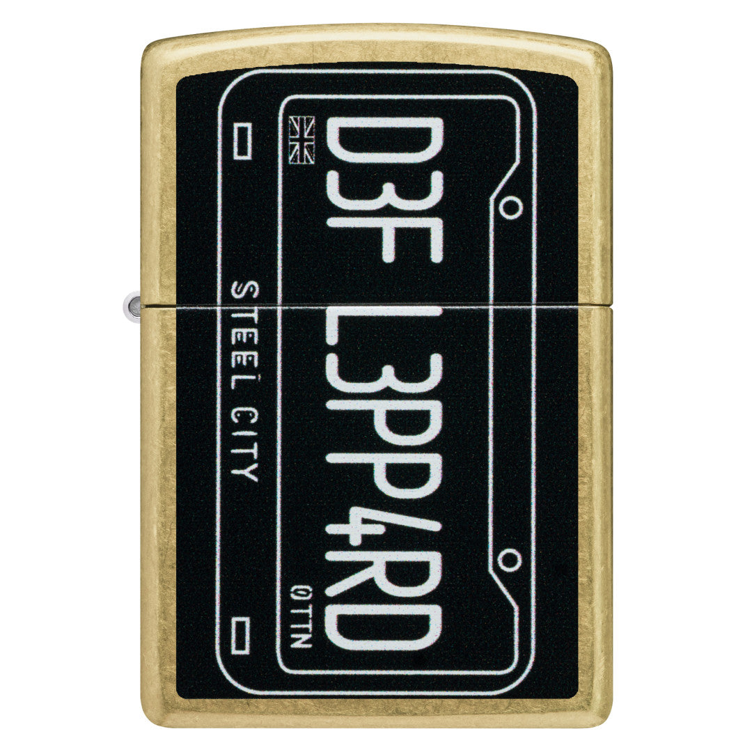 Zippo Def Leppard Steel City Design Street Brass Windproof Lighter