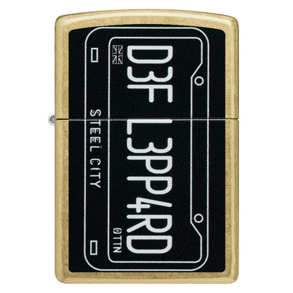 Zippo Def Leppard Steel City Design Street Brass Windproof Lighter